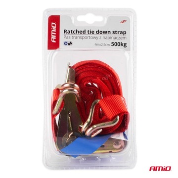 Транспортный ремень с натяжителем 500кг 25мм 4м