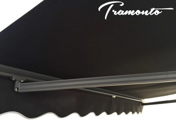 Markiza tarasowa ANTRACYT 200x150 Szara STD