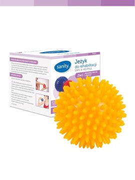 PILKA Z KOLCAMI JEŻYK DO REHABILITACJI DŁONI 8cm
