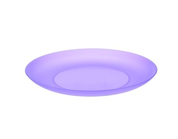 TALERZ PLASTIKOWY DESEROWY PŁASKI DZIECI FIOLETOWY