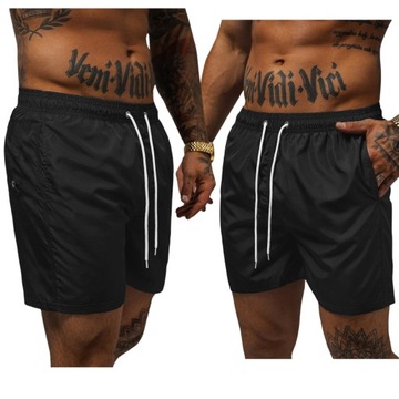 KOMPLET NA CO DZIEŃ I NA PLAŻĘ - Z CZARNA KOSZULKĄ XXL