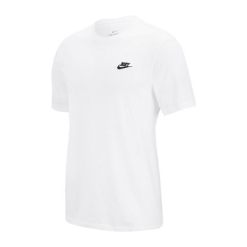 NIKE Koszulka Sportswear T-shirt Męski Biały Bawełniany XL