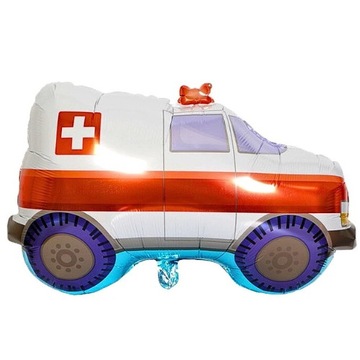 Balon foliowy AMBULANS KARETKA POGOTOWIE urodziny