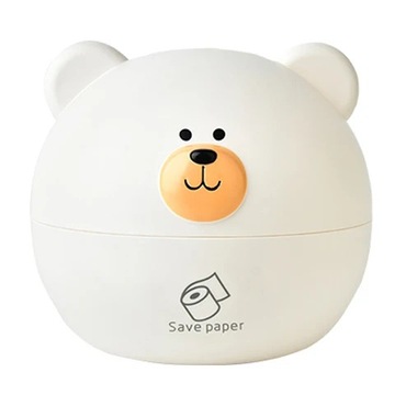 Cute bear tissue box Nordic Roll paper storage box Round Shaped Tissue Box