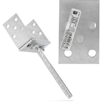 Регулируемый анкерный кронштейн основания столба беседки