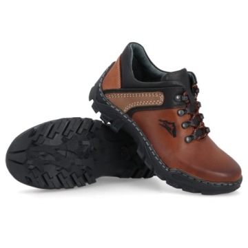 МУЖСКИЕ ТРЕККИНГОВЫЕ БОТИНКИ КОЖАНЫЕ 036 HR, размер 46