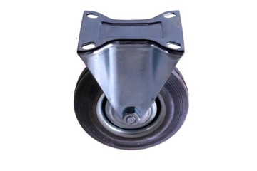 GUMOWE KÓŁKO STAŁE 125 mm KOŁO DO WÓZKA 100 KG