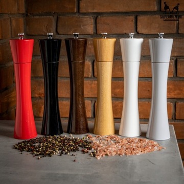 ДЕРЕВЯННАЯ РУЧНАЯ МЕЛЬНИЦА 24СМ ДЛЯ СОЛИ ПЕРЦА