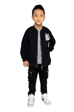 Czarna bluza bomberka wolf Mash Mnie 128 134
