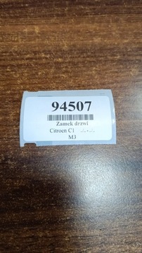 CITROEN C1 ZÁMEK DVEŘE PRAVÝ PŘEDNÍ