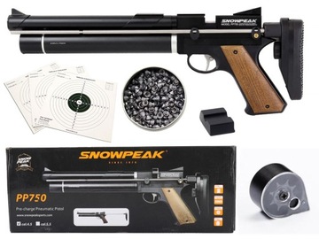 Wiatrówka pistolet PCP Snow Peak PP750 kal. 4,5 mm