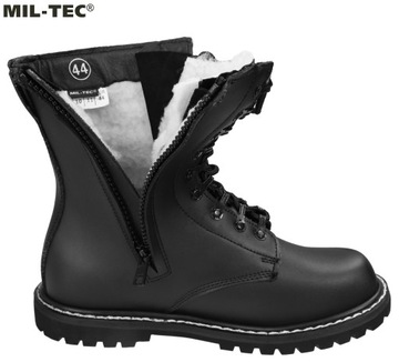 BUTY WOJSKOWE ZIMOWE OCIEPLANE MIL-TEC TAKTYCZNE SKÓRZANE Z ZAMKIEM 47