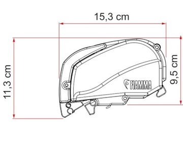 Маркиза на крышу в кассете Fiamma F80 400m Polar Royal Blue