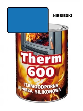 Farba żaroodporna THERM 600 700ml NIEBIESKI
