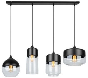 LAMPA SUFITOWA WISZĄCA PLAFON SZKLANY KLOSZ LED