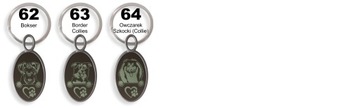 Металлический брелок из ГРАФИТА AUTO ZODIAC DOGS С ГРАВИРОВКОЙ [MC]