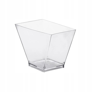 Pucharki pojemniki na desery do deserów na przekąski TRAPEZOWE 120ml 50sz
