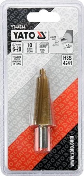 СВЕРЛО YATO HSS КОНИЧЕСКОЕ СТУПЕНЧАТОЕ 6–20 мм