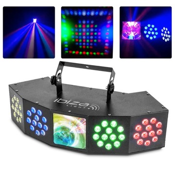 Световой эффект Ibiza 3-в-1 COMBI-FX4