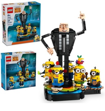 LEGO Minionki 75582 Gru i minionki z klocków Prezent
