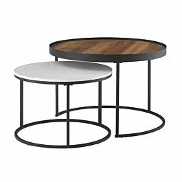 STOLIK KAWOWY 2w1 ŁAWA LOFT METAL ZESTAW MODERN