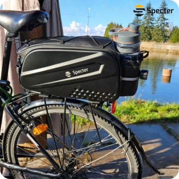 ВЕЛОСИПЕДНАЯ СУМКА SPECTER 14L ВОДОНЕПРОНИЦАЕМАЯ ДЛЯ БУТЫЛКИ С ОТРАЖАТЕЛЯМИ НА ЛИПУЧКЕ
