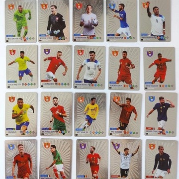 НАБОР АЛЬБОМОВ ФУТБОЛЬНЫХ КАРТочек + ЗОЛОТО-СЕРЕБРЯНЫЕ ФУТБОЛЬНЫЕ КАРТОЧКИ 110 ШТ.