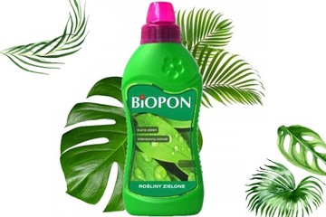 BIOPON NAWÓZ ODŻYWKA DO ROŚLIN ZIELONYCH 1L MONSTERY PALMY FIKUSA