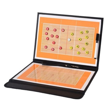 Foldable Double Sided Volleyball Coaching Tactic Clipboard Kit Sporting