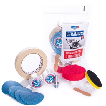 Комплект для регенерации фар с электронным лаком