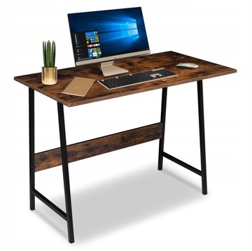 Biurko komputerowe małe na laptopa PC szkolne loft industrialne 100 cm