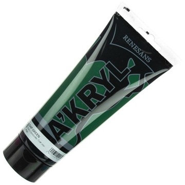 Farba akrylowa Renesans 200ml Zieleń soczysta