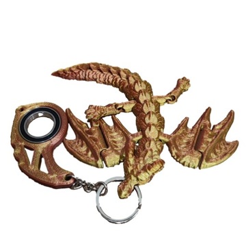 Keyspinner Keyrambit + SMOK DRAGON TikTok Key - Na Prezent! GOLD -Druk 3D