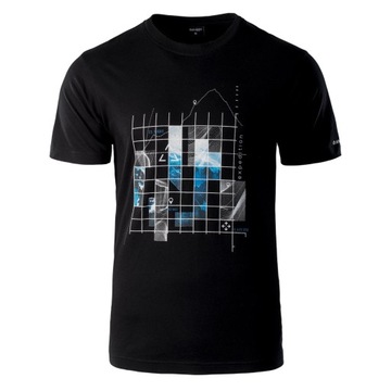 Koszulka Męska RODEN HI-TEC T-Shirt Bawełniana Podkoszulek Czarna M