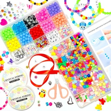 КРЕАТИВНЫЙ НАБОР БУСИН ДЛЯ ИЗГОТОВЛЕНИЯ БРАСЛЕТОВ