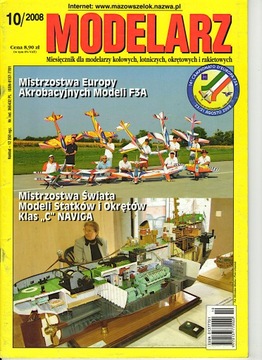 Modelarz 10/2008 Tirpitz, RC Cedek, stawiacz pław Tucana
