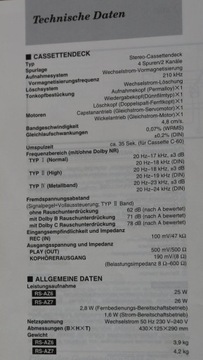 Магнитофон RS-AZ7 Technics Stereo Cassette Deck d1