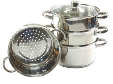 Кастрюли для приготовления на пару на пару 4л 5 штук 22см