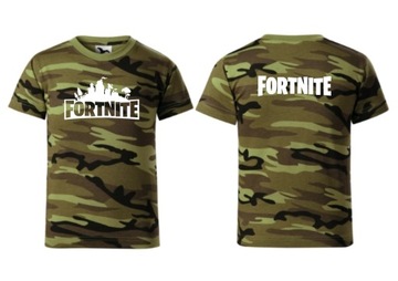 Koszulka FORTNITE zielona moro 158