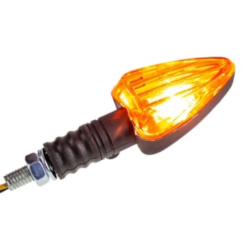 Мини-индикатор Shark - черно-оранжевый HOMOLOGATION, лампа 12v 23W