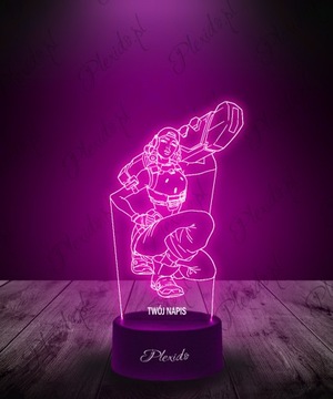 Настольная лампа со светодиодной статуей Game Valorant Raze