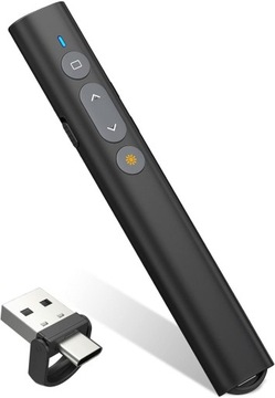 Pilot do prezentacji wskaźnik USB USB C Powerpoint czerwony wskaźniki 2,4Gh