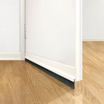 Уплотнитель дверной щетки tesa 1м 37мм белый