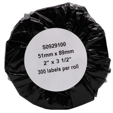 ETYKIETY 51x89 S0929100 do DYMO bez kleju 89x51mm naklejki samoprzylepne