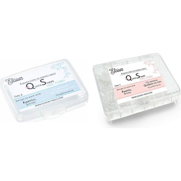 ELISIUM Zestaw Form Quick Shape Mini i Typ 1 do Paznokci z Flexygelem