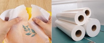 Fllizelina Rozpuszczalna z Klejem do Wyszywania Haftu Arkusze A4 do Druku