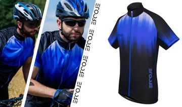 Koszulka Rowerowa Męska z Krótkim Rękawem Kolarska na Rower Termiczna 3XL