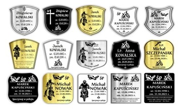 Табличка могильный крест Надгробие 20х20 МОТОЦИКЛИСТ