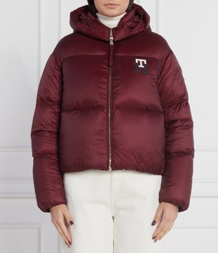 TOMMY HILFIGER puchowa kurtka Regular Fit bordowa