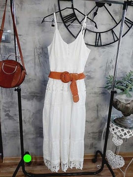 Fresh&Coton śliczna haftowana sukienka roz 40/ 42